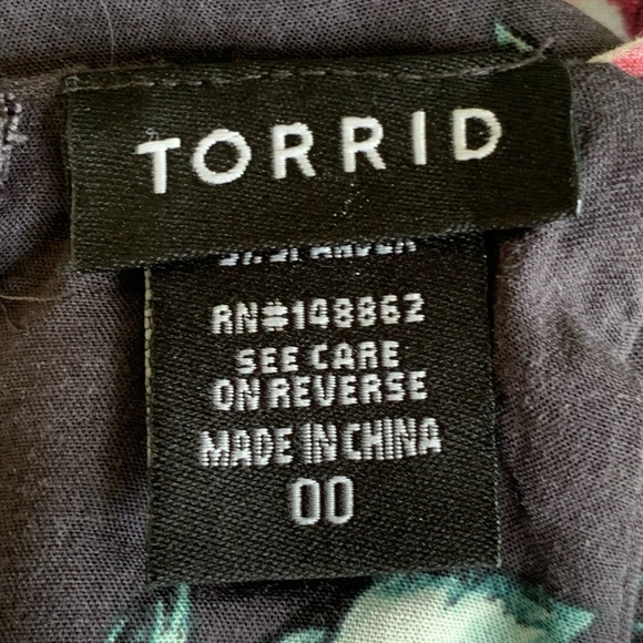 TORRID BABYDOLL CHALLIS SWEETHEART TANK. SIZE 00 - Picture 8 of 9